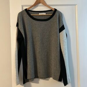 Velvet cashmere sweater